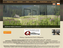 Tablet Screenshot of apartament-nosal.pl